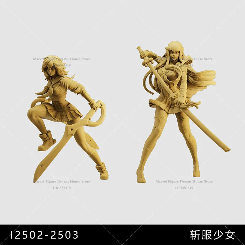 1/64 1/43 1/35 Schaal Miniatuur Scène Poppen Campus Vreemde Evenementen JK Meisje Elimineren Demonen Un-panited Wit Mini Figuur Model