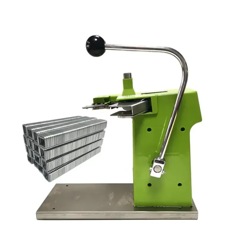 Manual Aluminum Bag Sealer Nailing Machine for Supermarket Fruit Food Plastic Bag Packaging Tightening and Baling Tool