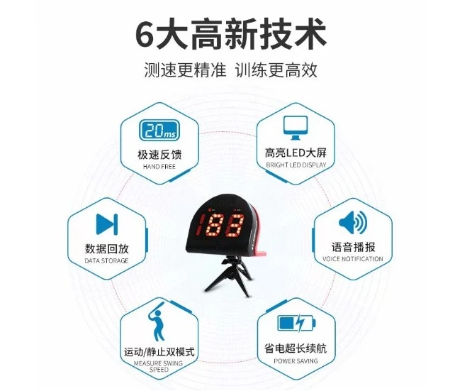 Non-Hawkeye Radar Speedometer, High Quality Tennis Speedometer Soccer Baseball Golf Speed Serving Ice Hockey