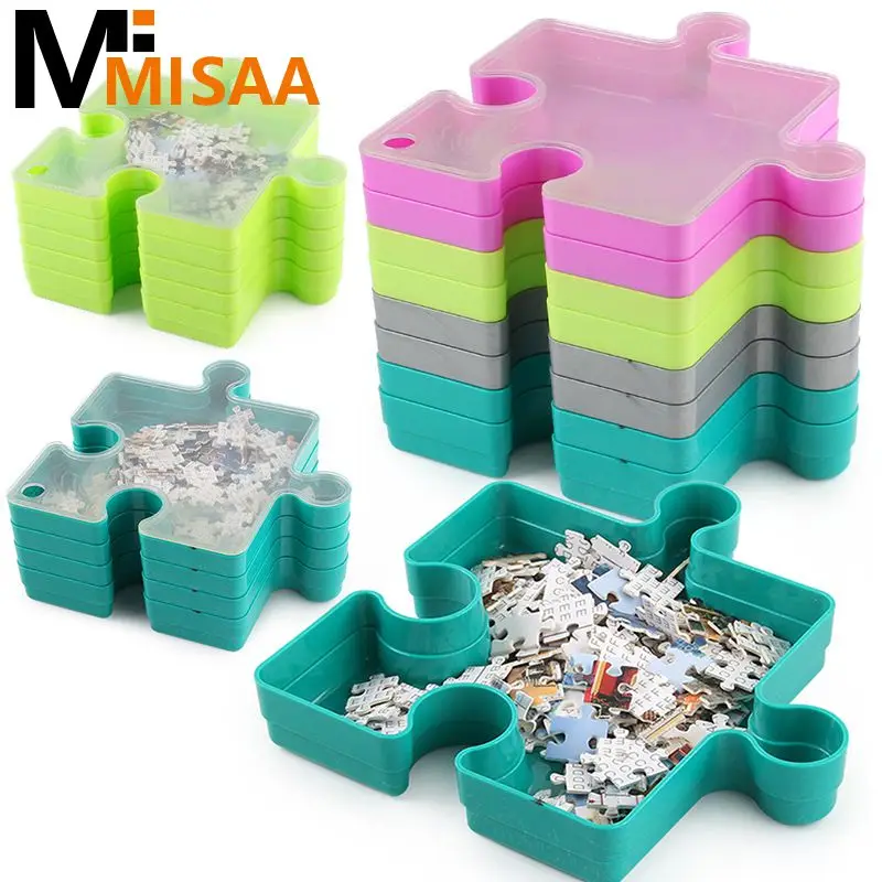 6-layerPuzzle Storage Box With Transparent Cover3D Puzzle Splicing Sorting Organizer Multifunctional Puzzle Storag Tool