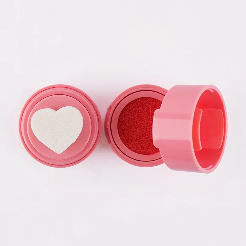 Heart Shape Face Cushion Blusher Cheek Rouge Nourishing Nude Makeup Brightening Complexion Repair Cosmetics Maquiagem