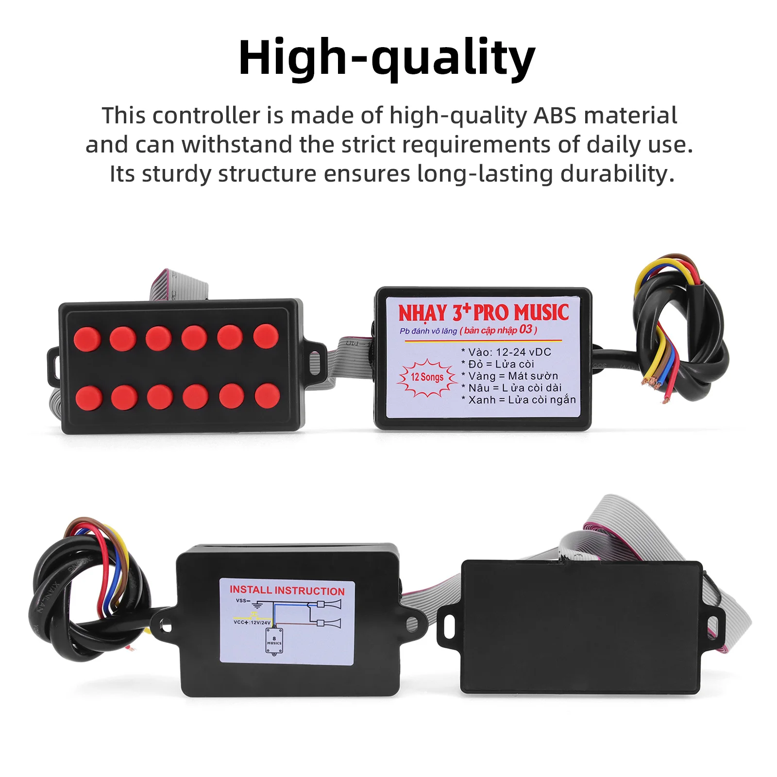 Controlador de bocina de coche, accesorios electrónicos multifuncionales, Control inalámbrico, 12V-24V, para varios bocinas de barco y coche