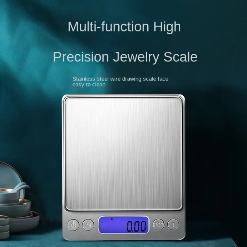 Digital Measuring Tools & Scales Kitchen Scale 3000g 0.1g Small Jewelry Food Weight Grams Ounces Gram Dining Bar Home Garden