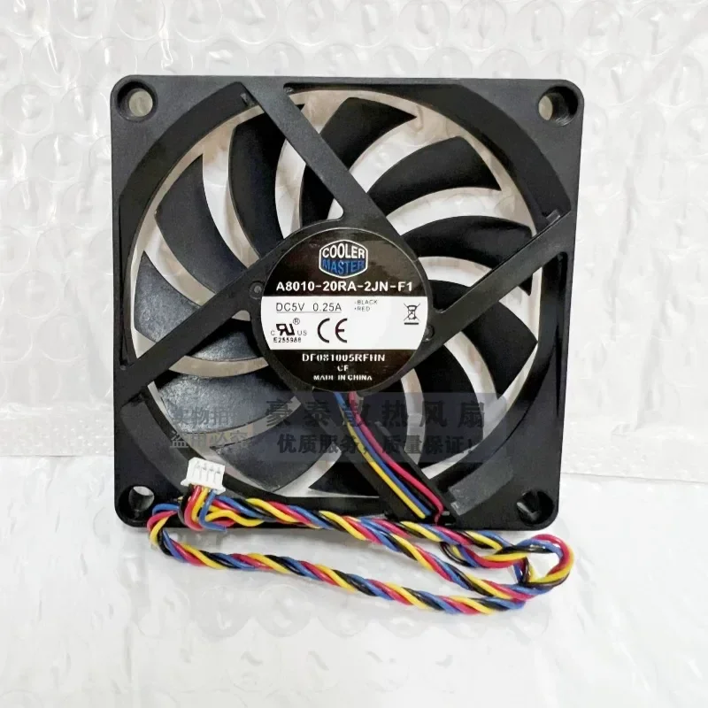 for 8010 New Silent 5V 12V 4 Wire PWM Speed Regulation Soft Routing Small Host Ultra Thin Cooling Fan 8CM