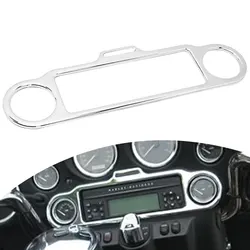 For Harley Touring Electra Glide Street Glide Trike 1996-2013 Motorcycle Stereo Accent Trim Ring Cover Chrome