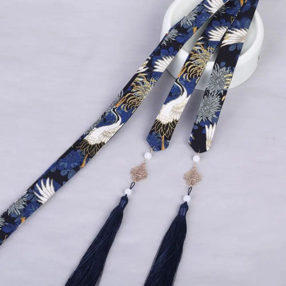 

Embroidery Chinese Style Hair Band Horse Face Skirt Ornament Dragon New Year Headwear Crane Ancient Headband Bow Ribbon Headwear