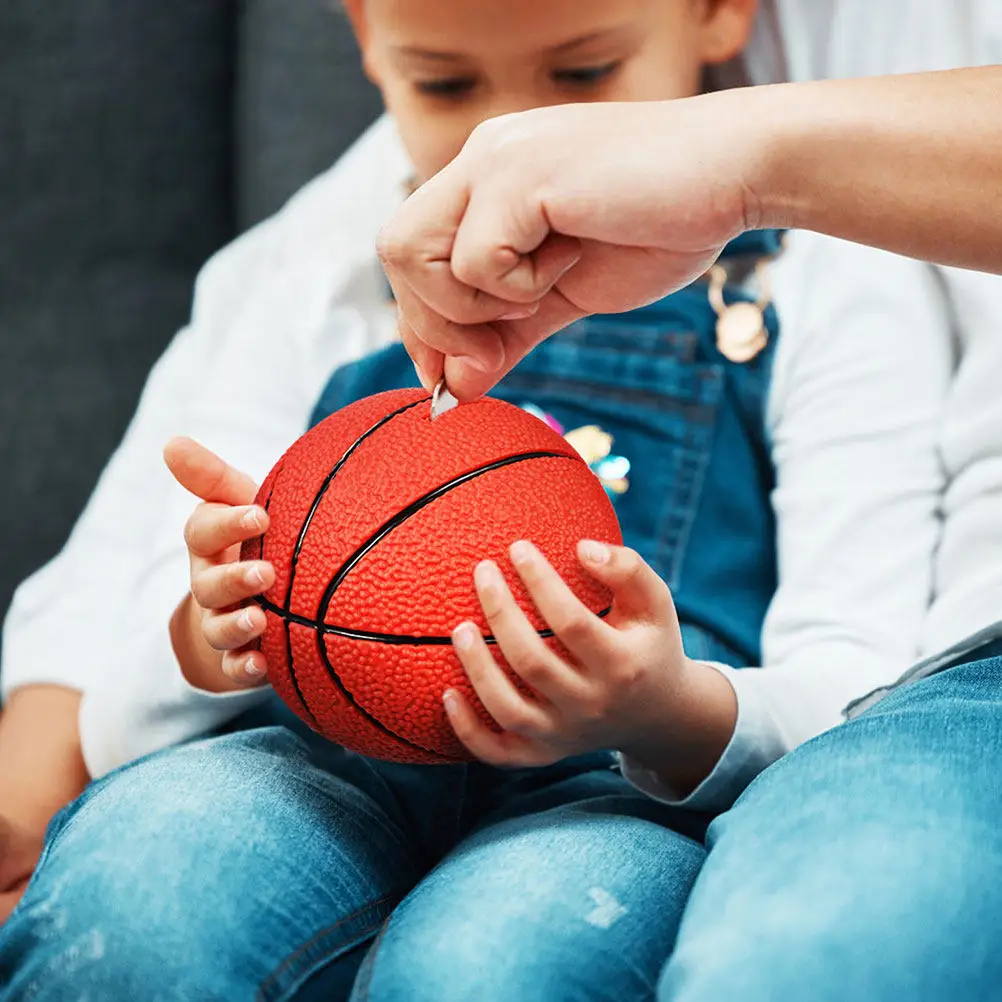 

Креативная копилка с баскетбольным узором для детей, мальчиков, прочная и милая копилка-свинка, украшение для дома и рабочего стола, подарок для детей