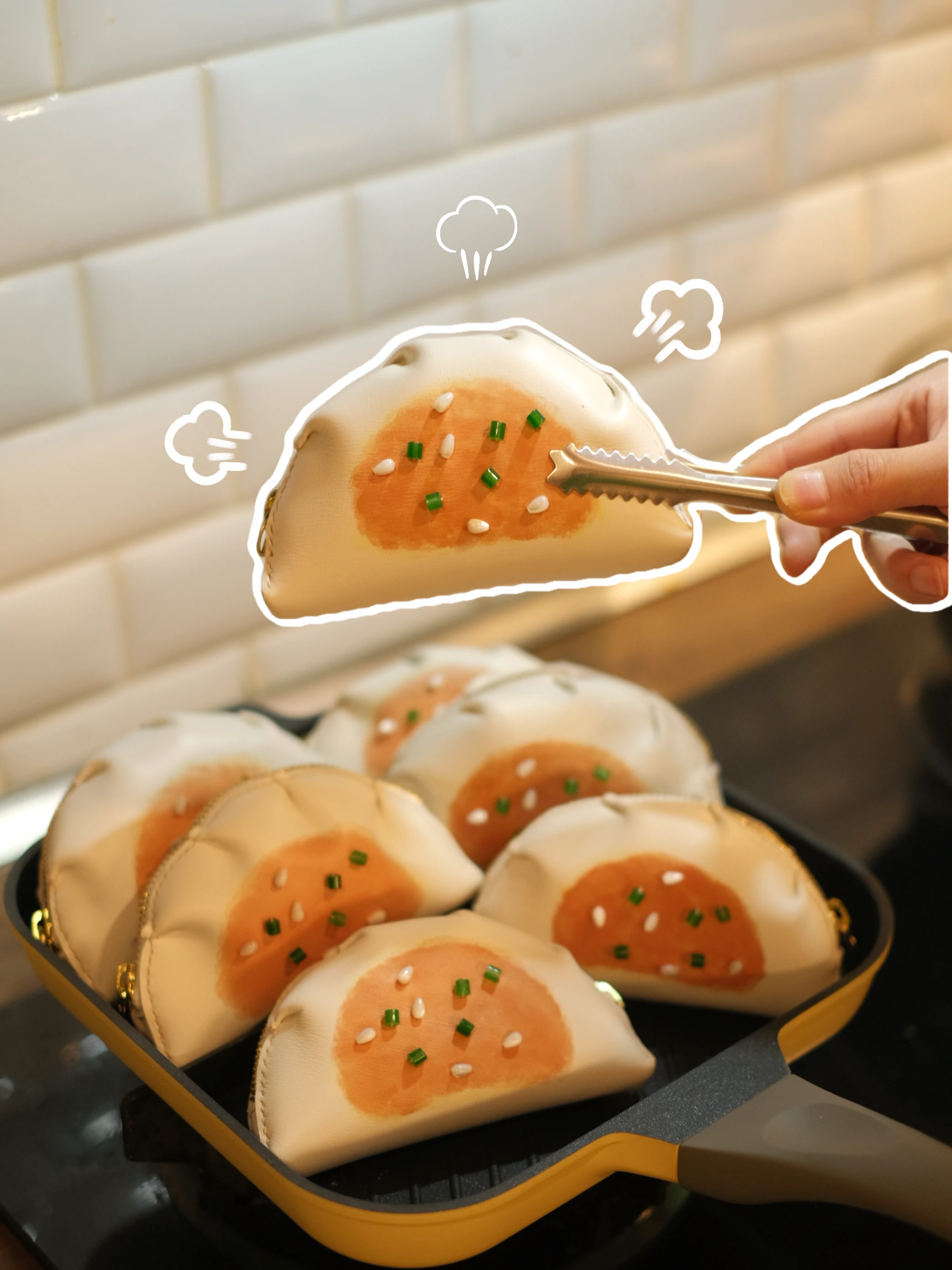 

Handmade Coin Purse Dumpling Bag Wealth-Bringing Dumpling Bag Genuine Leather Creative Vintage Exquisite Gift