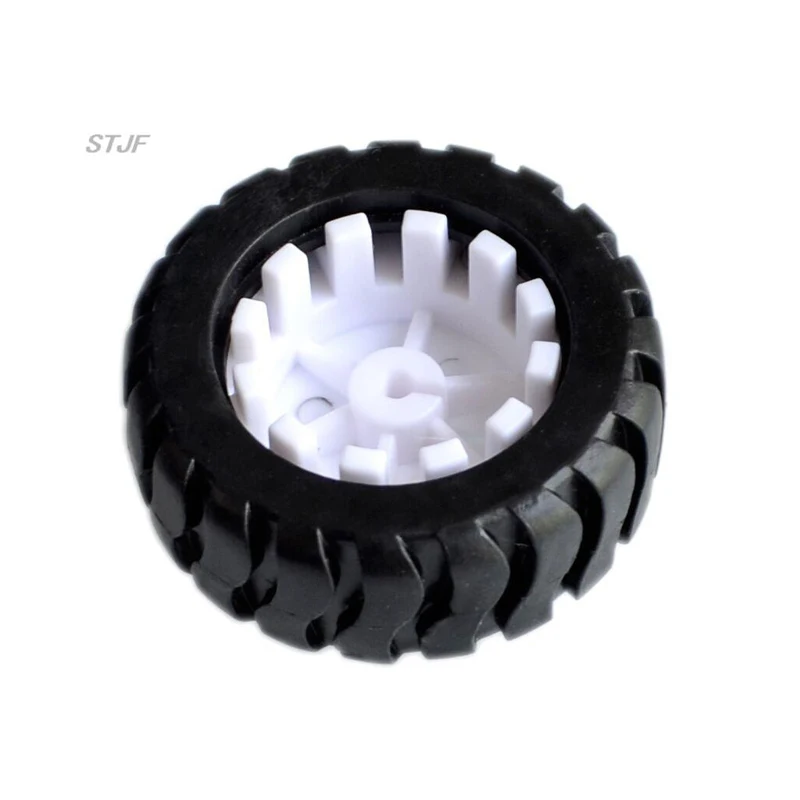 N20 D-hole 43MM Rubber Wheel Suitable For Motor D Shaft Tire Car Robot DIY Toys Parts