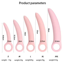 5 Sizes Silicone Anal Plug Unisex Butt Plug Anal Trainer Dildo Men Prostate Massager For Men Women BDSM Sexy Toys For Couples