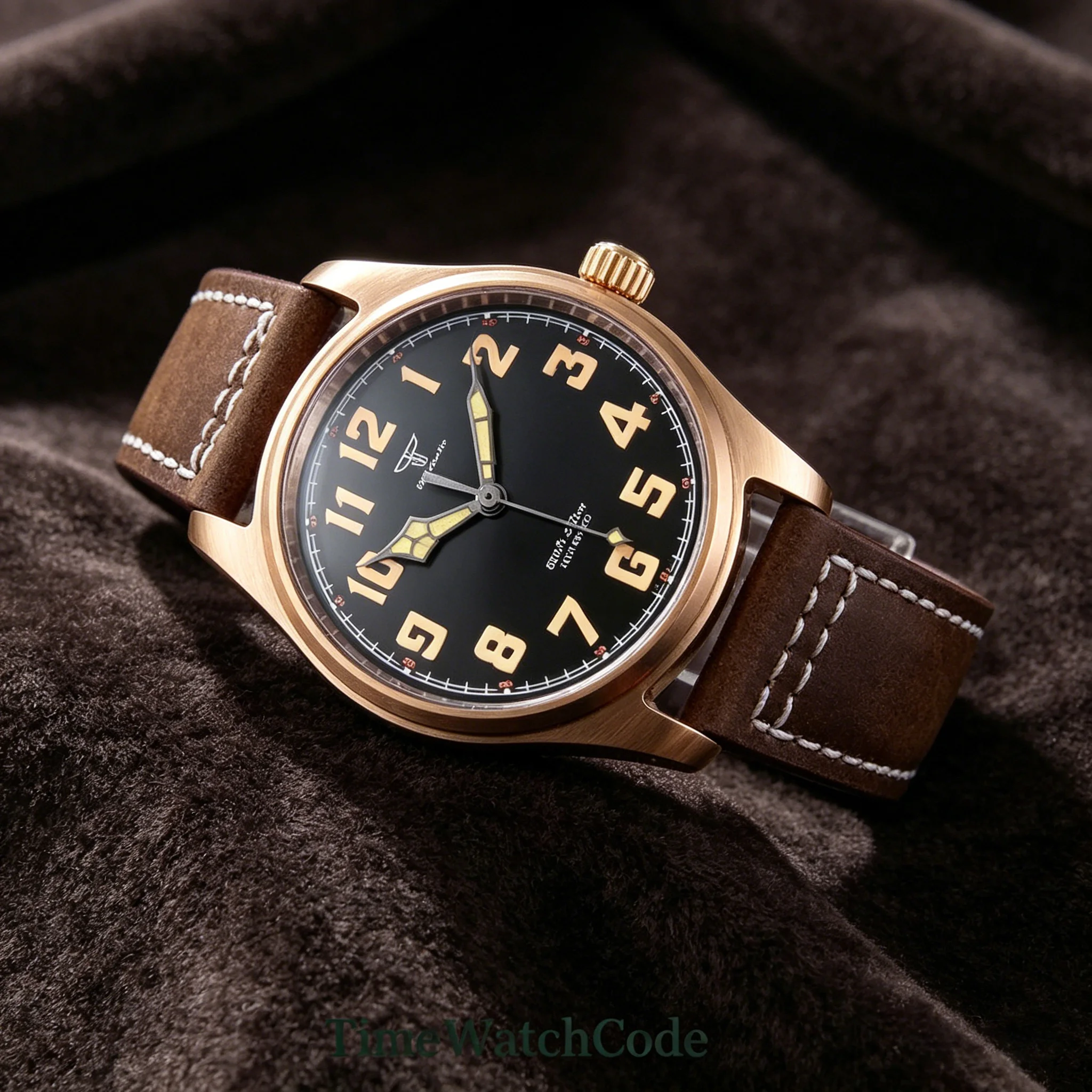 Miyota 8215 Tandorio 39mm Solid Bronze CUSN8 200m Diver Men's Watch Automatic Movement Sapphire Crystal Black Dial Date