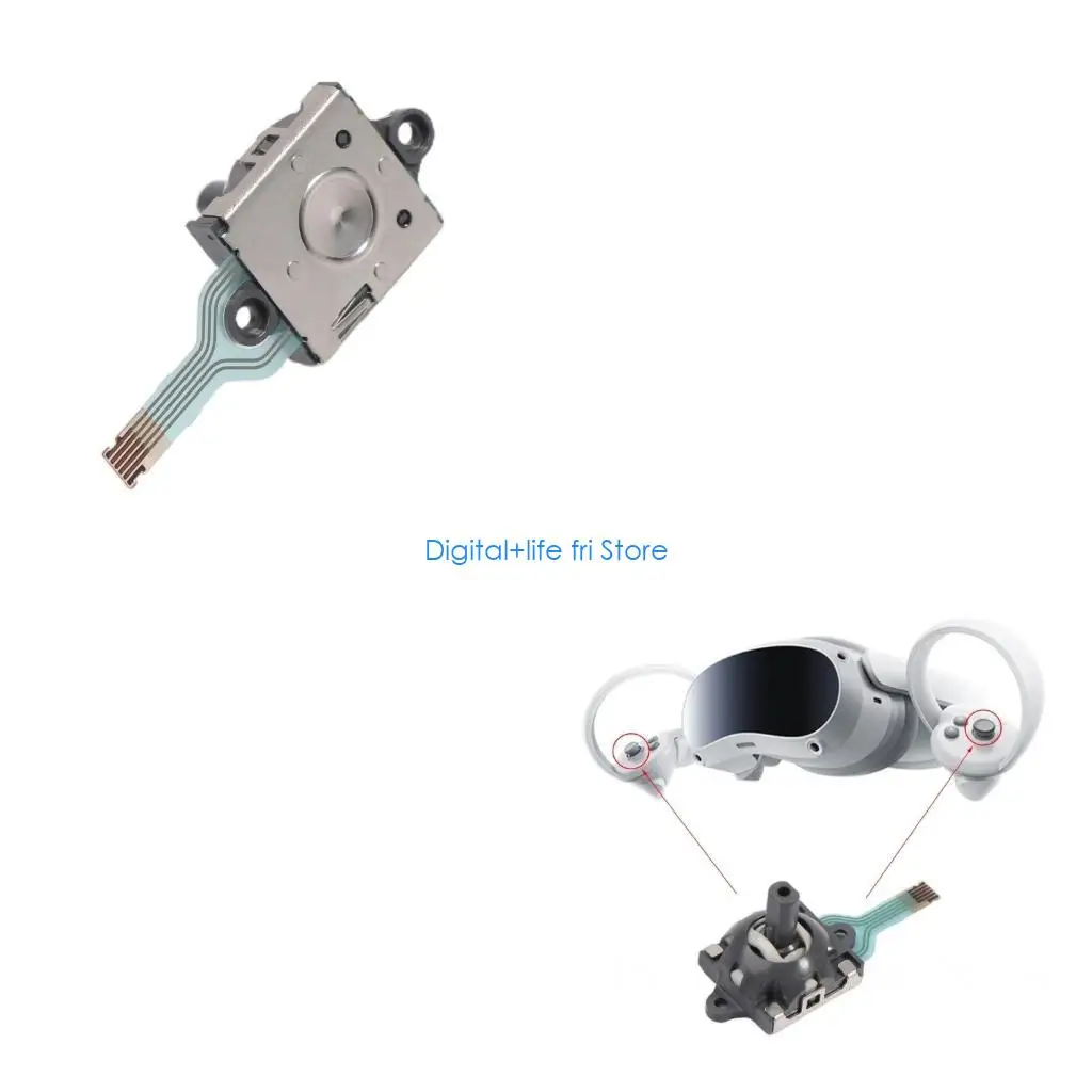 E06D Durable 3D Joystick for Pico4/Neo3 VR Controller Rocker Module Upgrades Gaming Experience