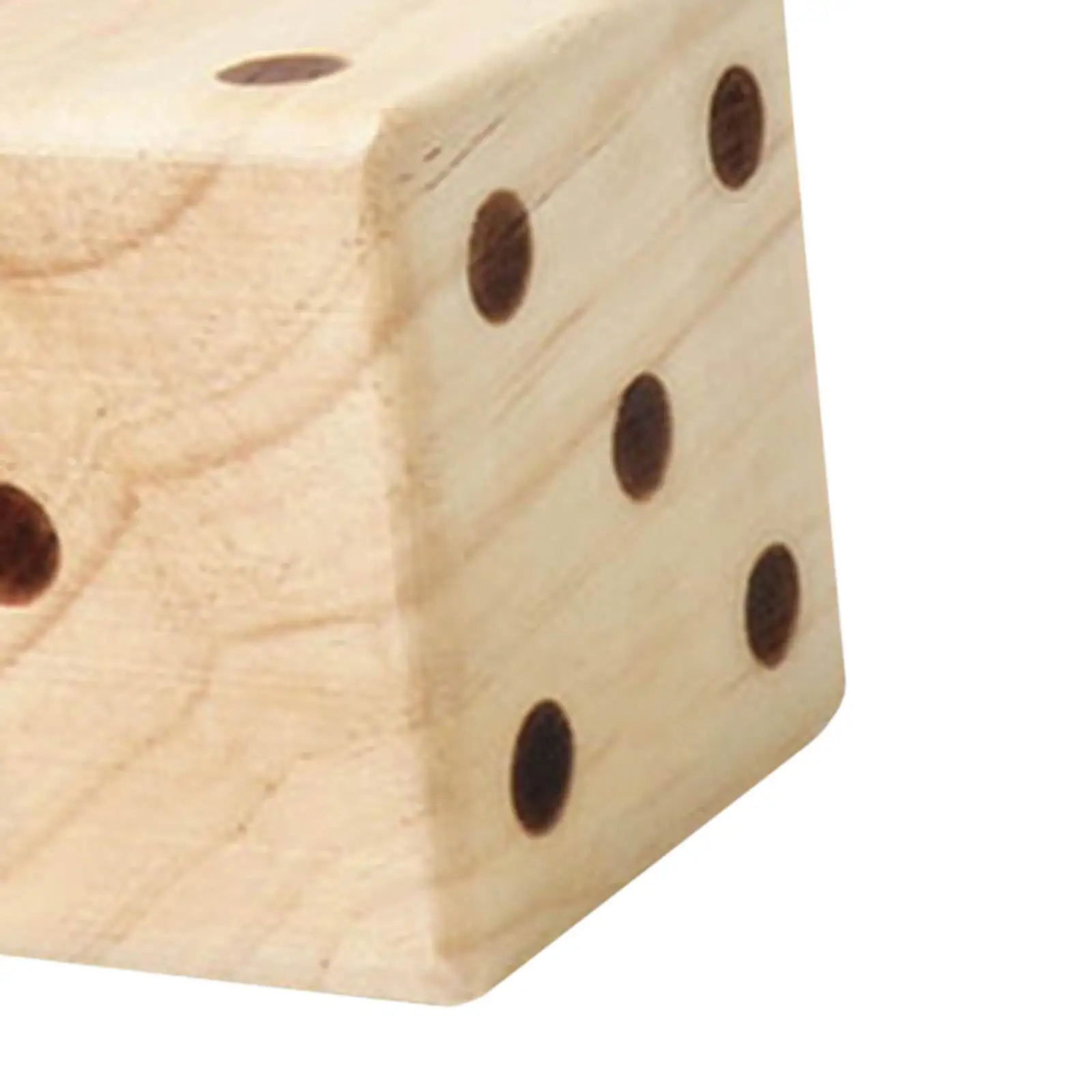 Jumbo Yard Dice Lightweight Wooden Game Pieces for Outdoor Sports Equipment Family Parties Events