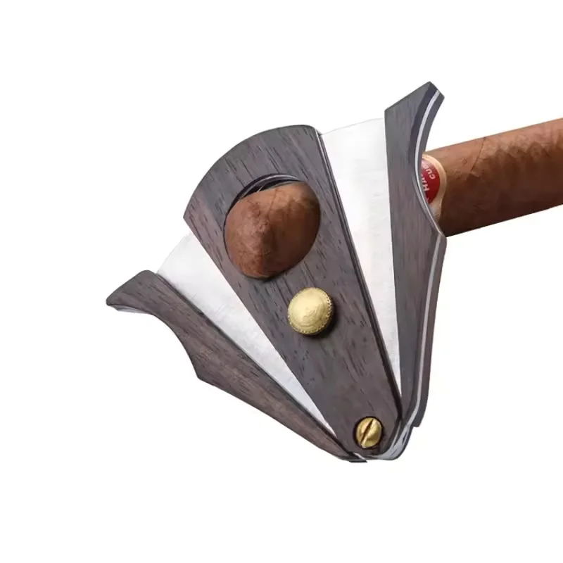 High Quality Double Blade Cigar Scissors Guillotine Cutter Smoking Tool Luxury Gift for Cigar Lover Cuban Cigar Accessories Tool view 2