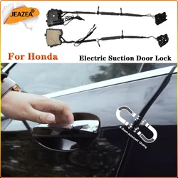 JEAZEA Smart Auto Electric Suction Door Lock For Honda CRV Civic Accord Odyssey Jade Silence Car Door Magnet Close Soft Close