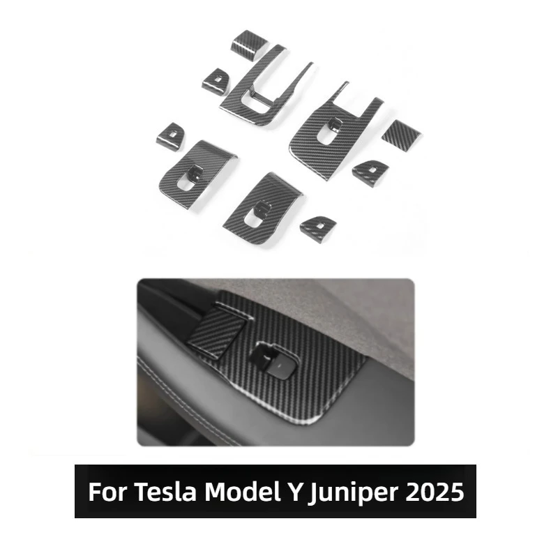 

Защитная нашивка на панель управления окном автомобиля для Tesla Model Y Juniper 2025, оконный переключатель, подъемная панель, кнопка, аксессуары