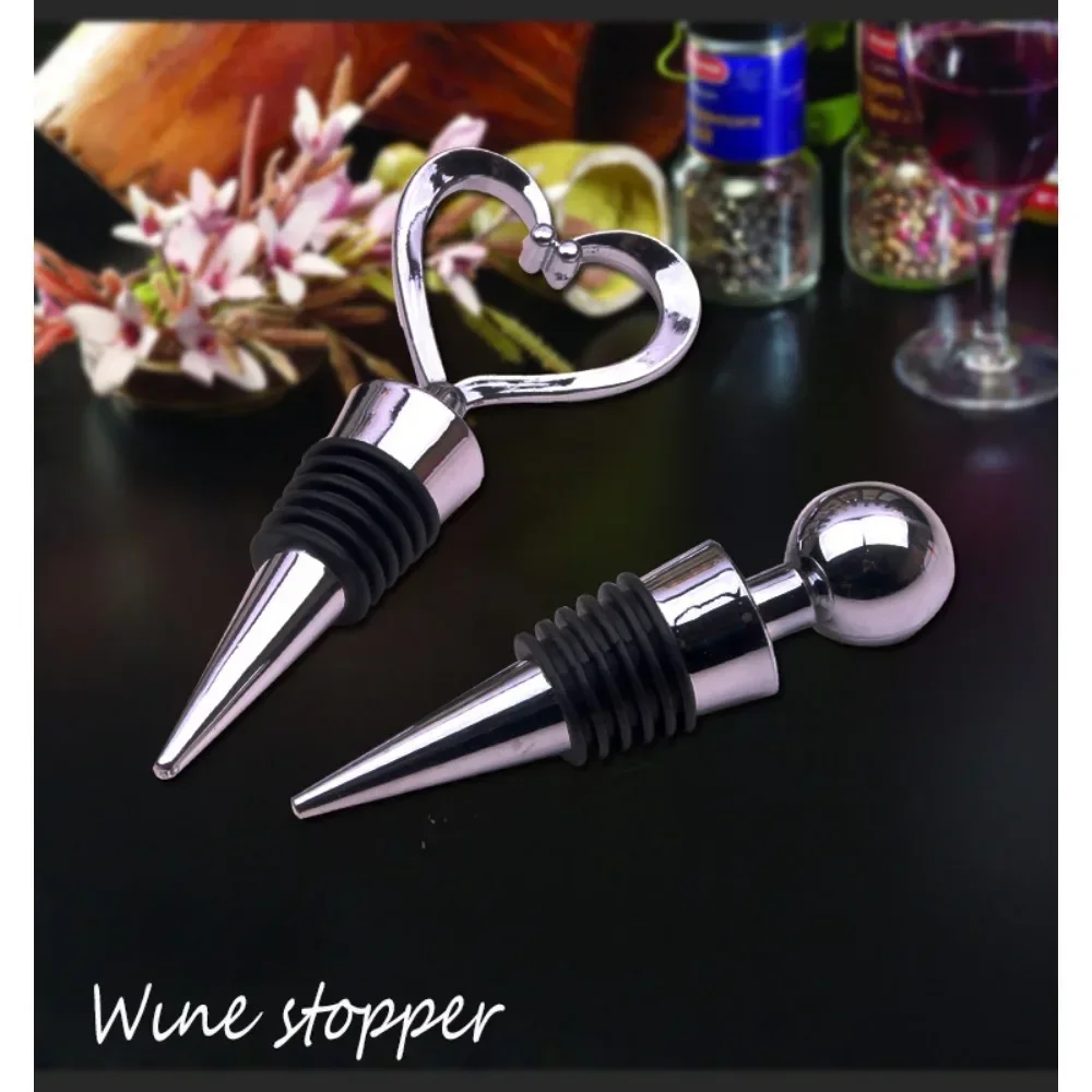 New Red Wine Bottle Stopper Practical ABS New Sealing Freshness Creative Heart-shaped Bottle Stopper