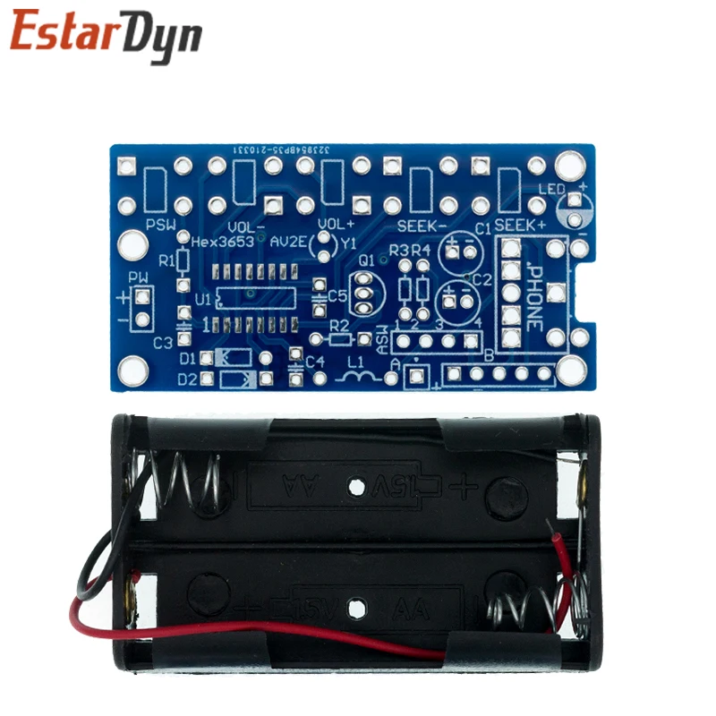 DIY Electronic Kits Wireless Stereo FM Radio Receiver Module PCB 76MHz-108MHz DC 1.8V-3.6V