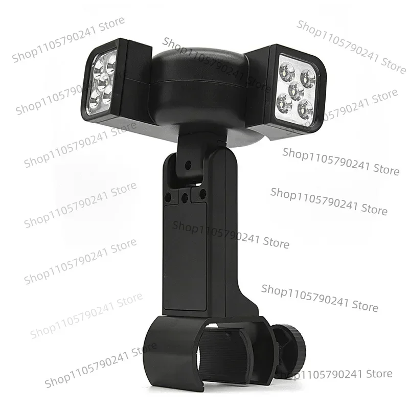 Double Head Grill  Lights Heat Resistant Multifunctional Night Fishing LED Lamp For Camp Super-Bright  Portable Rotatable