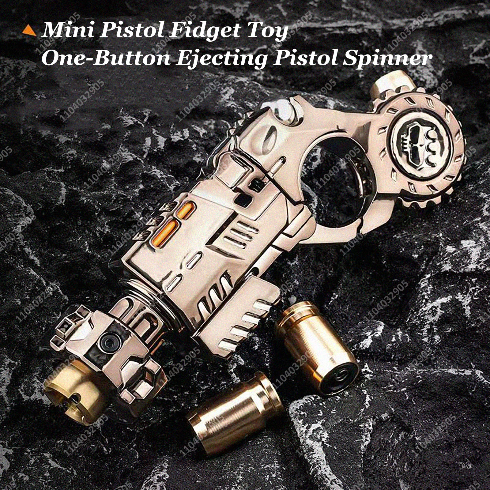 EDC Taktisches Pistolenspielzeug Fidget Spinner Auswerbares Muschelspielzeug Fidget Gear Gadget Stressabbau Anti-Angst-Spielzeug für Erwachsene Geschenk