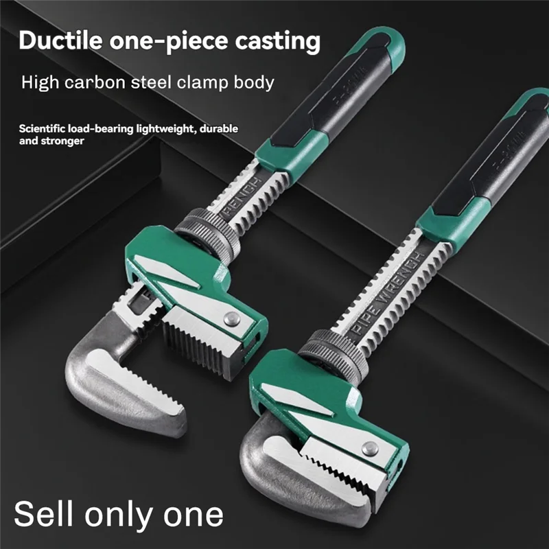 

AB15-Plumbers Wrench F-Type Pipe Vise Wrench Multi-Functional Speed Wrench With Extension Right Angle For Specialshaped Valve