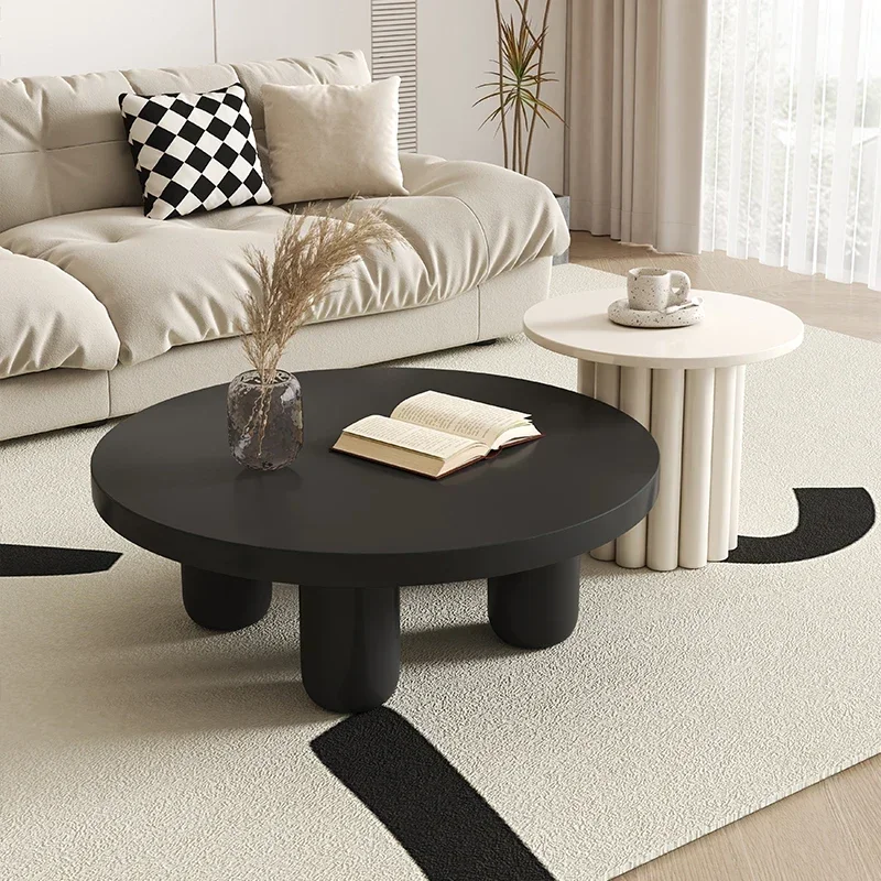 

Aesthetic Living Room Side Table Round European Nordic Design Modern Coffee Table Small Set Center Mesa De Centro Sala Furniture