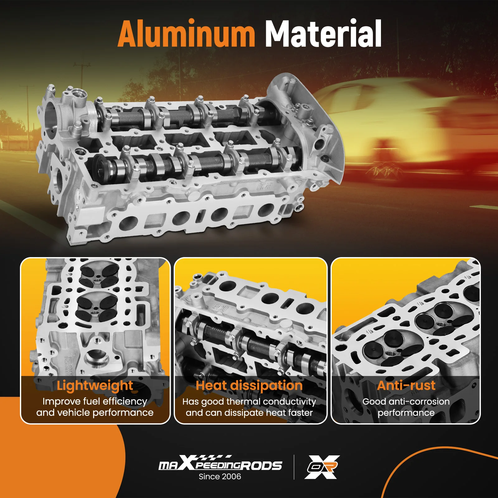 Cabeça de cilindro para Ford Escape Fiesta Fusion Transit Connect 1.6L Turbo BM5Z6049B