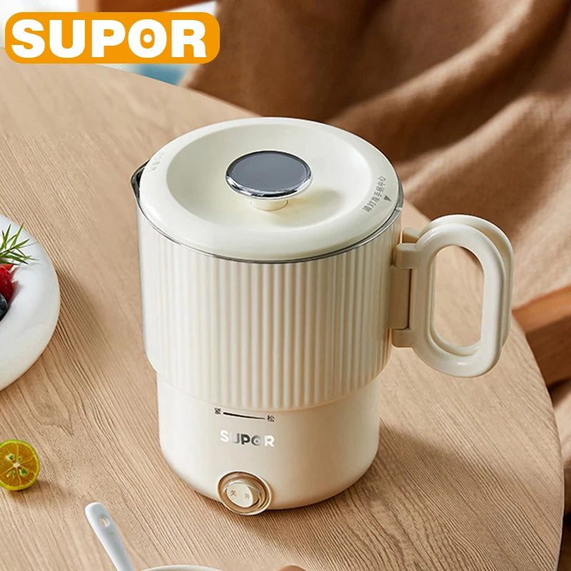 

SUPOR Portable Electric Kettle Foldable Electric Water Boiler Travel Electric Kettle for Heating Water 800ML with Storage Bag