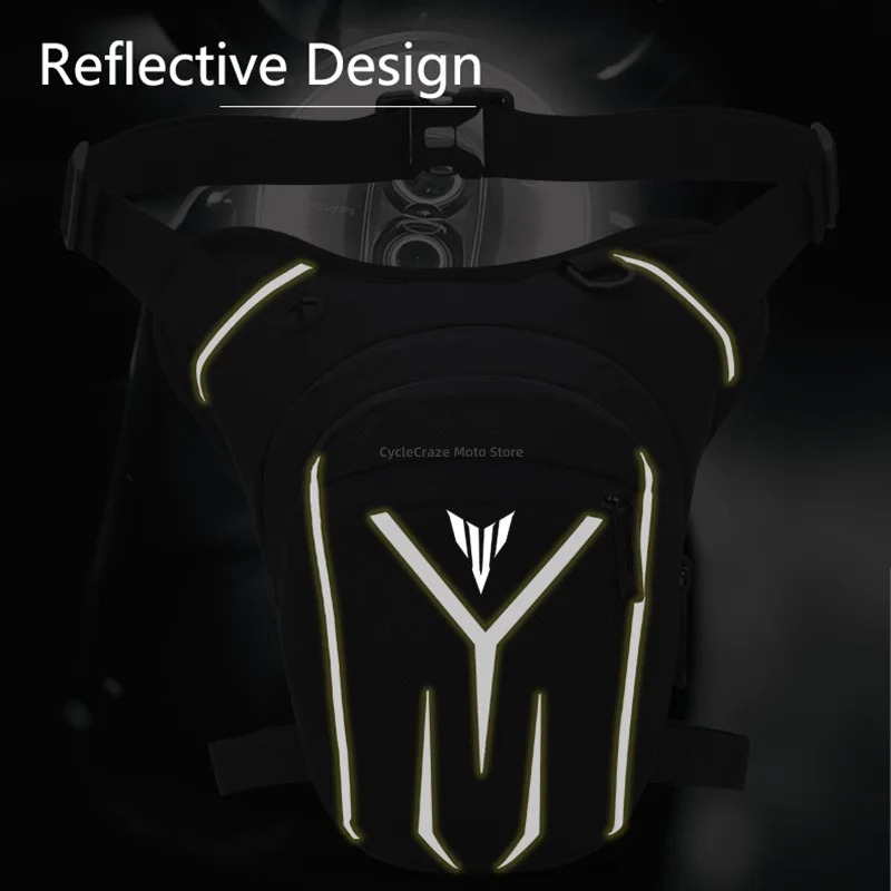 For YAMAHA MT01 MT09 MT07 MT10 MT03 MT 09 07 03 10 Motorcycle Waterproof Drop Waist Leg Bag Thigh Belt Hip Bum Military Tactical view 5
