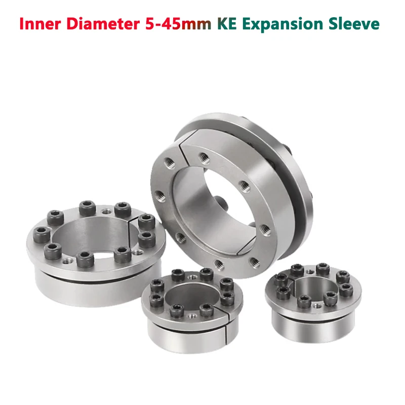 

1pc KE Expansion Sleeve Tension Sleeve Keyless Bushing Connection Coupling Sleeve Clamping Locking Ring Inner Diameter 5-45mm