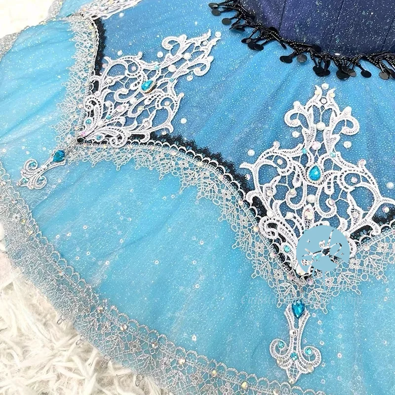 Haut de gamme personnalisé bleu dégradé Esmilada Lemonda Pirates femme variation ballet performance tutu jupe adulte et enfant