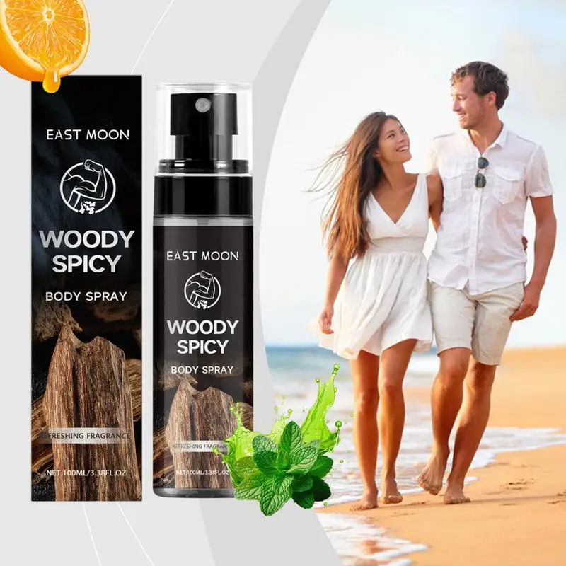 100ml Body Spray Perfume For Men Woody Spicy Scent Fresh Refreshing lasting Perfume Enhance Charm Confidence Perfume for dating