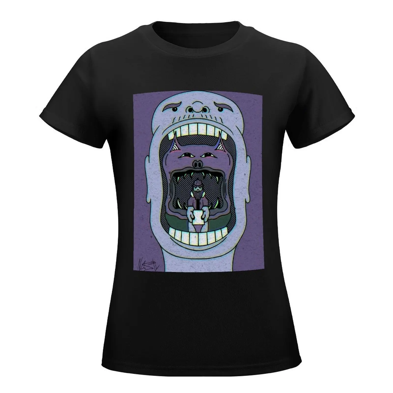 Open Wide - Purp T-Shirt customizeds tshirts woman