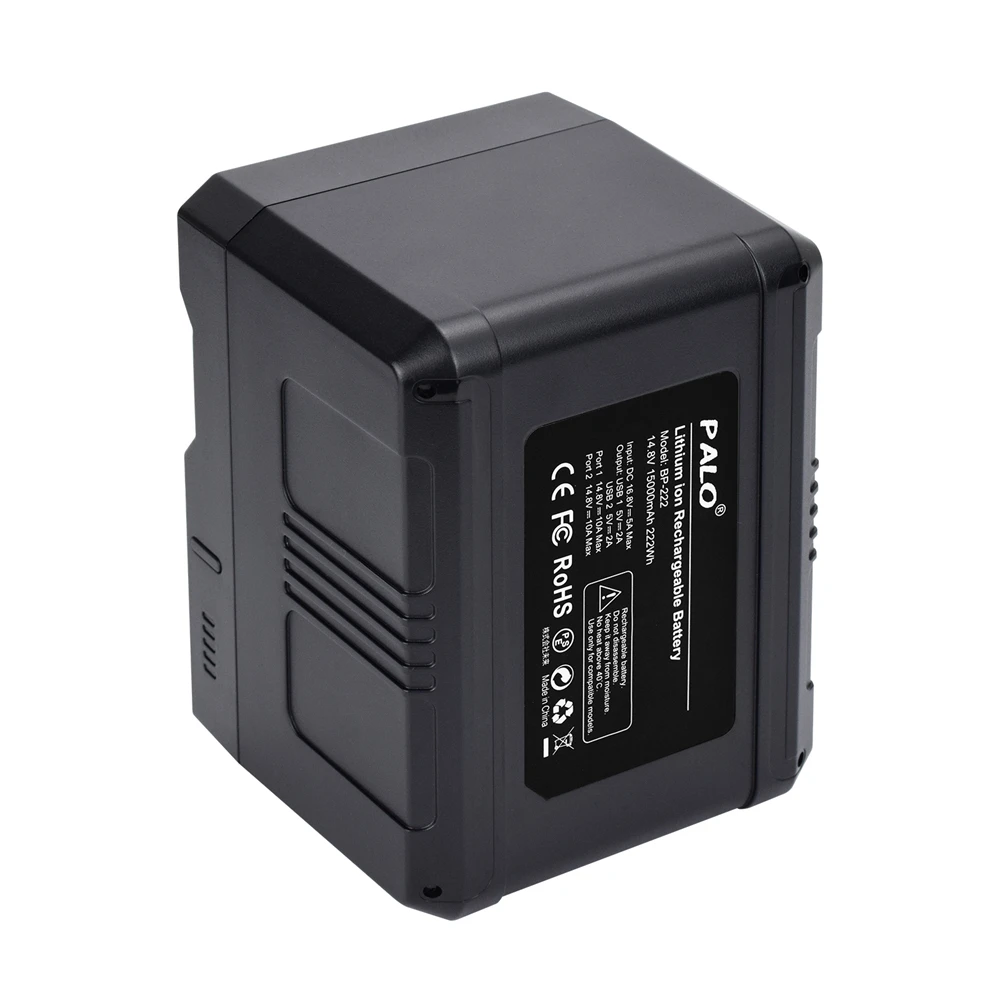 Bateria de montagem em v BP-185 BP-222 para sony v-lock hdcam xdcam baterias filmadora transmissão led luz de vídeo blackmagic ursa mini pro