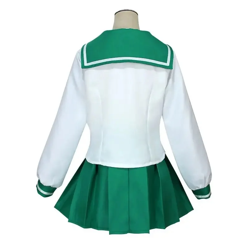 e;4,v'6;g.7/2\Anime Inuyasha Higurashi Kagome Cosplay Costume Wig Sailor Dress Outfit Men Women Halloween Party Scho3;d'6,c\8,h/ view 6