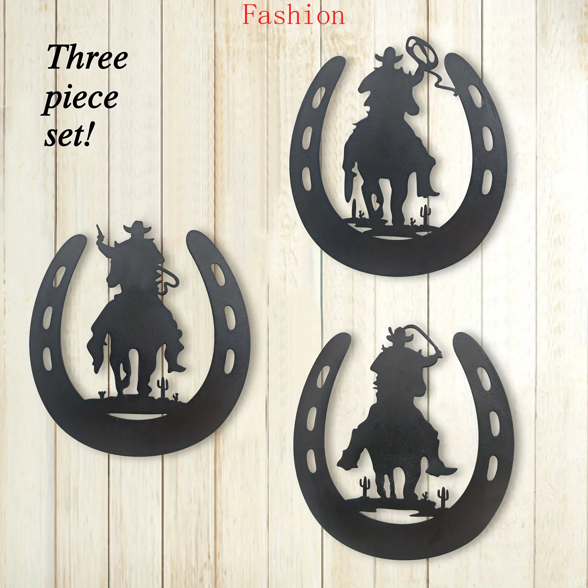 

Horseshoe Metal Home Art Decor Cowboy Western Rustic Style Horse Shoes Decoration Wall Hanging Living Room Country Decor wall d