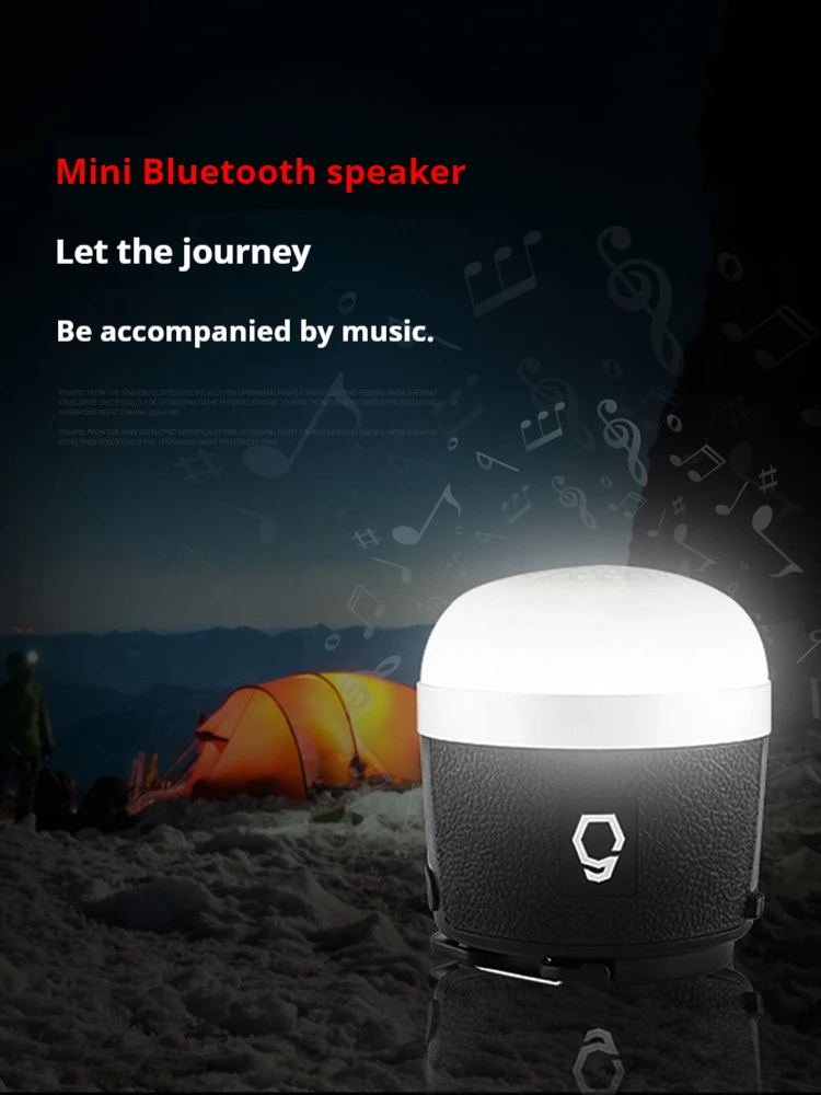 

SUNREI CCmusicS Outdoor camping picnic atmosphere Bluetooth audio camping lamp multi-function lighting emergency lamp tent lamp