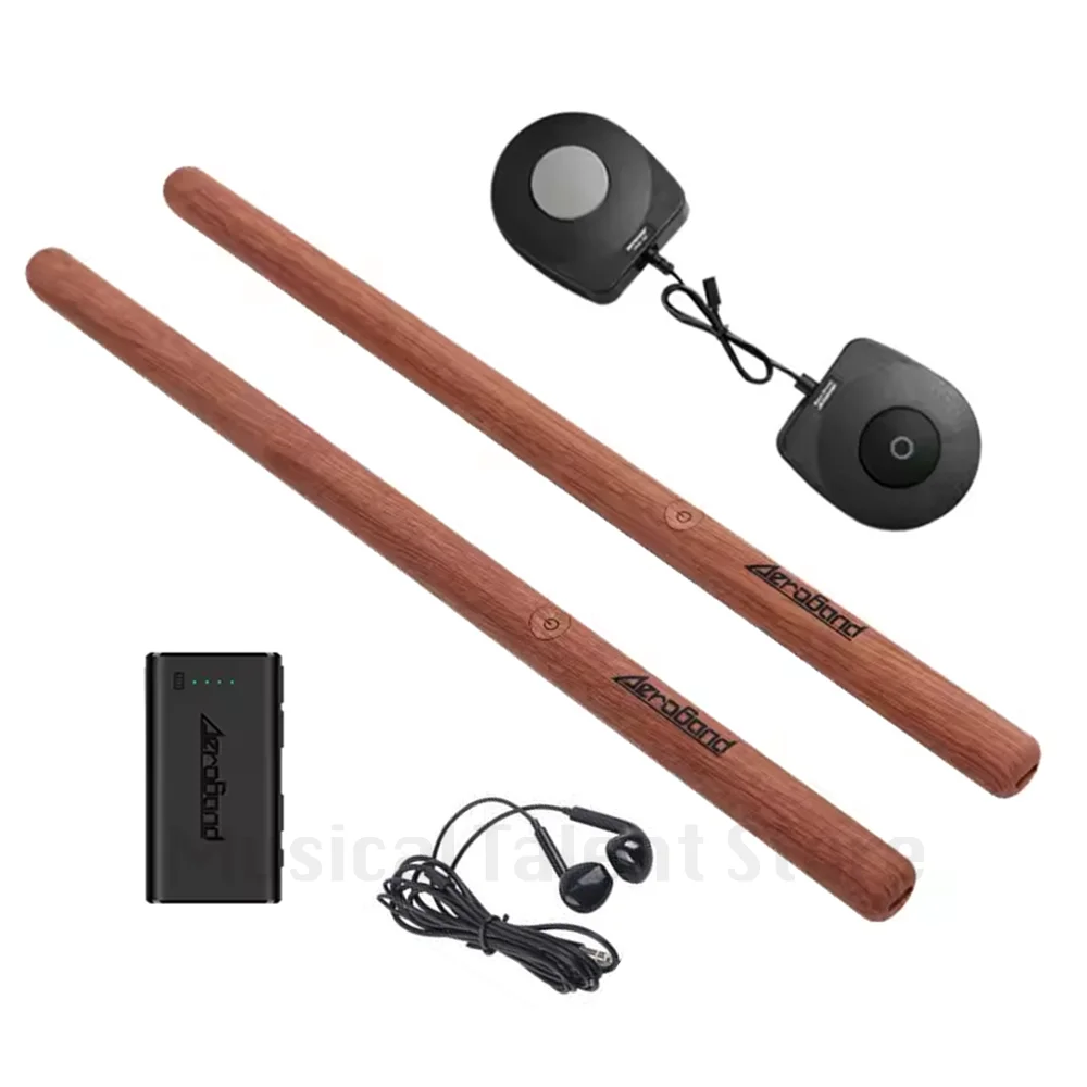 AeroBand-PocketDrum 2 MAX, Somatosensory Digital Electronic Air Drum Stick Set ,Drumsticks, Foot Pedals, Bluetooth Adapter