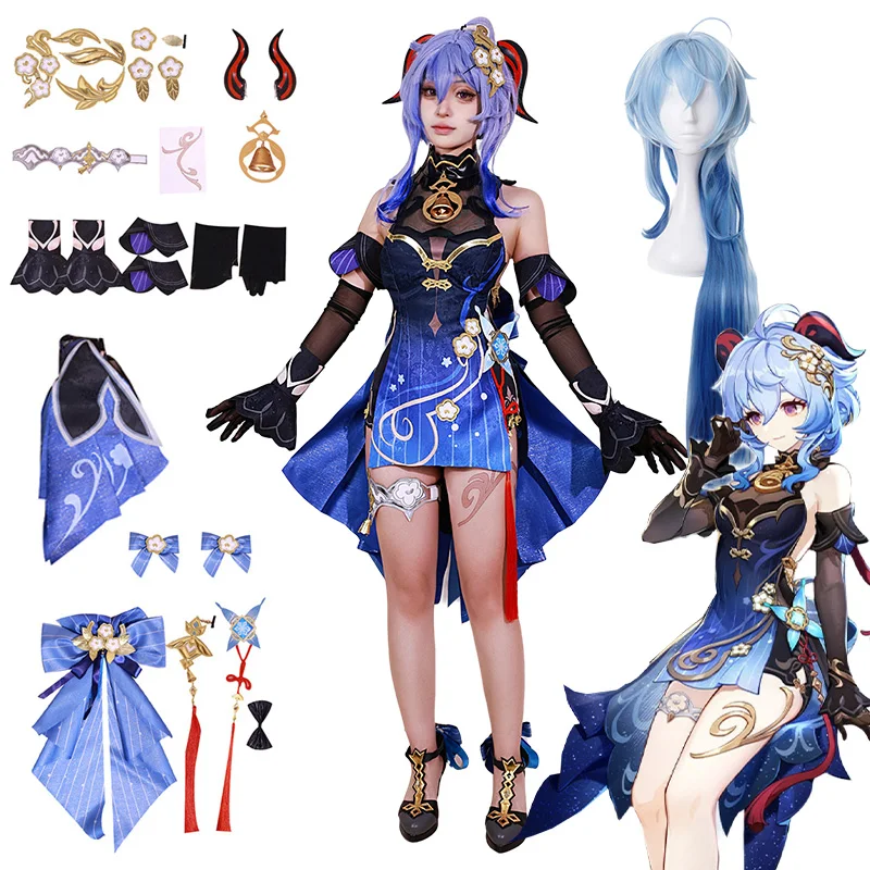 

Twilight Blossom Ganyu Cosplay Costume Genshin Impact Cosplay Adult Uniform Halloween Costumes Women Game Character Outfit