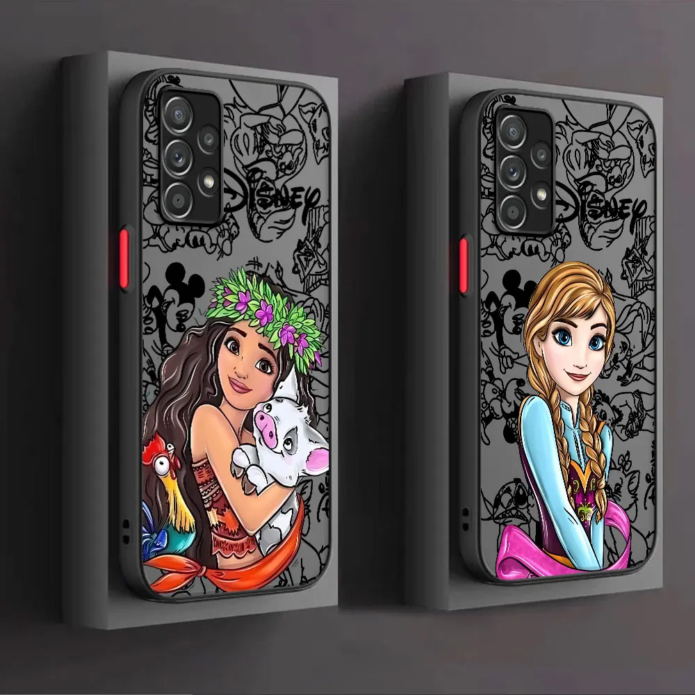 Disney Princess Phone Case for Samsung Galaxy A22 A72 A14 A13 A34 A33 A73 A23 A32 A52 A12 A24 A54 A53 Funny Cover