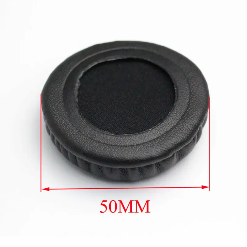 Round Black Soft Earmuffs Ear Pads Replace For 50 55 60 65 70 75 80 85 90 95 100 105mm Headphones 1 Pair Of Sponge Earmuffs