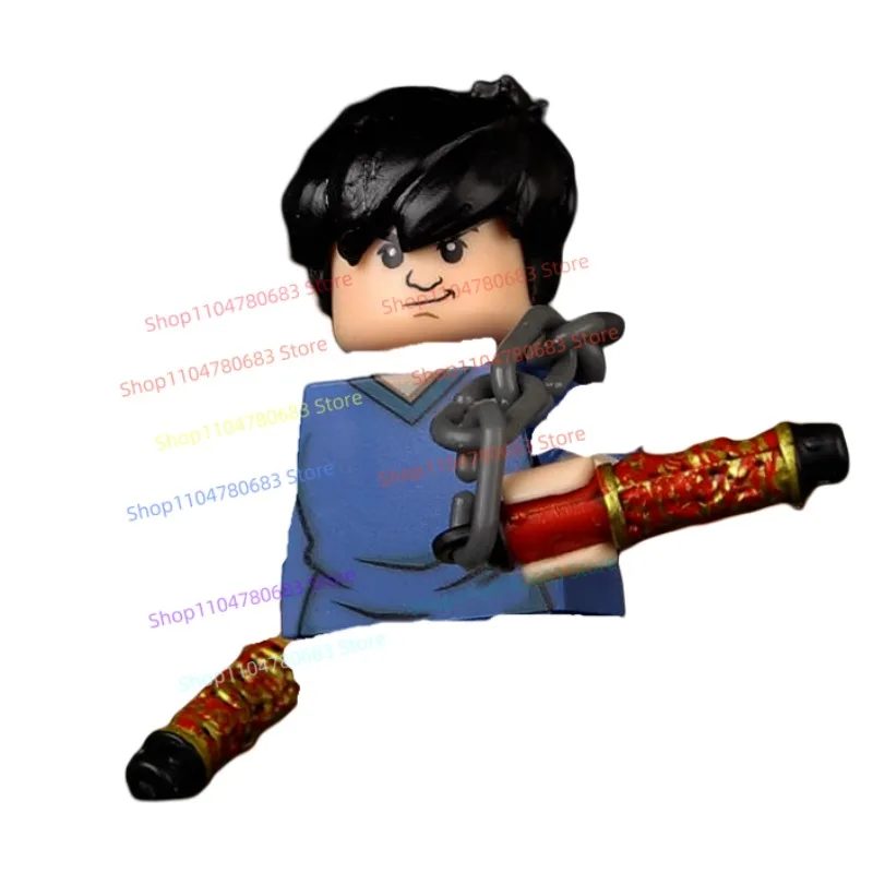 Moc mini figura dy538 blocos de construção dos desenhos animados anime brinquedo montagem modelo ornamento acessórios presente do feriado hobby colecionável