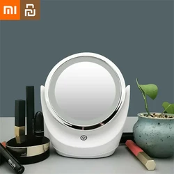 Xiaomi Youpin Mirror 1X-5X ingrandimento rotazione di 360 gradi Desktop portatile a doppia faccia intelligente con specchio per il trucco leggero