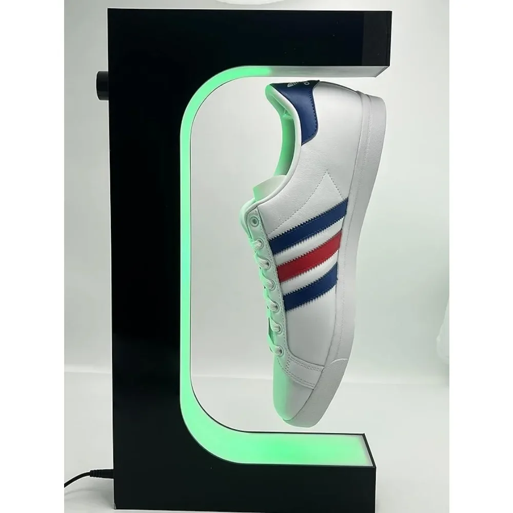 

MOSHOU Shoe Display Stand 16 Colors LED Light Magnetic Levitation Sneaker Stand with Remote Rotating Floating Shoes Rack