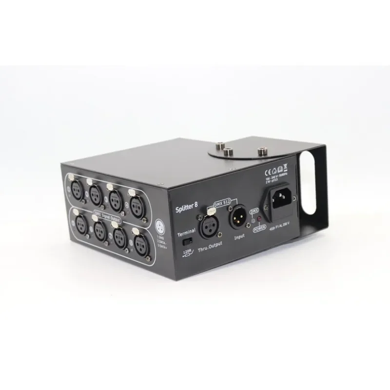 

8 Way DMX Splitter High Quality Stage Light Effect Signal Repeater DMX512 Signal Distributor