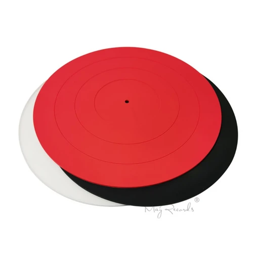 Imagen 2 del producto Alfombrilla para plato giratorio, diseño de goma de silicona de grado audiófilo, Universal para todos los tocadiscos de vinilo LP, fonógrafo