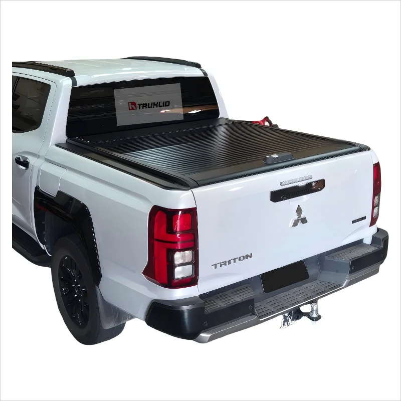 

Triton (L200) 2015-2023 Hard Retract Tonneau Cover Manual Roll Aluminum Alloy Truck Bed Cover Waterproof Locking