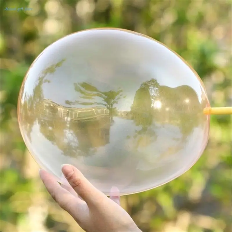 Blow Bubble Toy Large Bubble Ballons for Kids Outdoor Party Birthday Gift