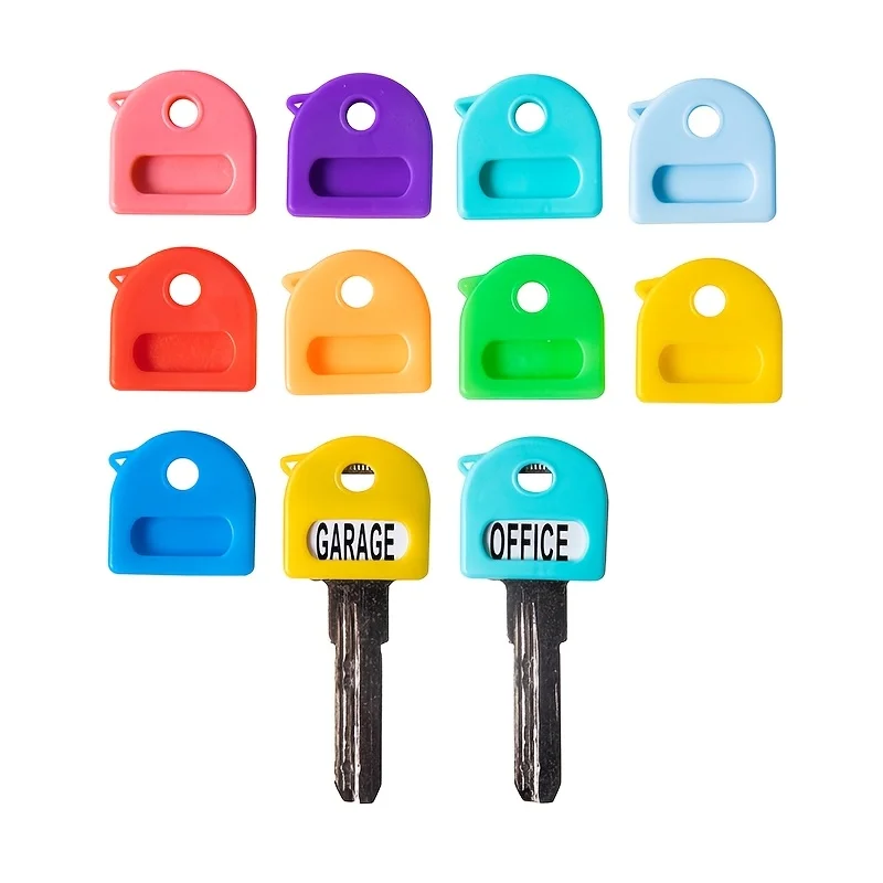 20/10/5pcs Key Covers Caps, Key Identifiers with Labels,Soft Stretchy Key Covers for House Key,Cute Keys Head Protectors