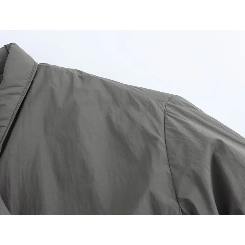 Luxury Brand Women's Clothing Warm Long Sleeves Cotton Coats Autumn Winter Versatile Belts Black Red Grey Jackets for Women